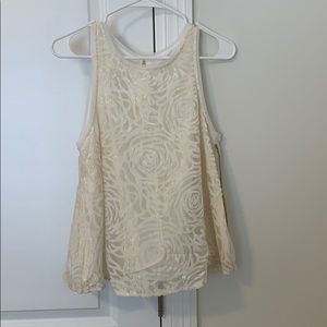 Sparkle cream and gold top